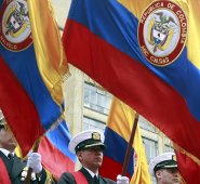 La bandera de Colombia es uno de los símbolos patrios.  Colprensa