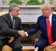 Presidente de los Estados Unidos, Donal Trump e Iván Duque, mandatario de los colombianos. Colprensa