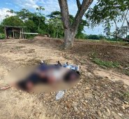 Los cuatro cadáveres aparecieron amontonados. Cortesía