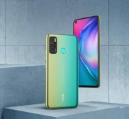 El teléfono inteligente tiene el último sistema HiOS 6 y Android 10, y una memoria de 64 GB + 4 GB de ROM y RAM. Cortesía