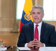 Presidente Iván Duque, en entrevista con medios regionales. Colprensa