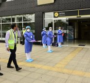 Un vuelo que cumpla con los protocolos de bioseguridad. (Imagen tomada el día del primer vuelo piloto). Cortesía para La Opinión