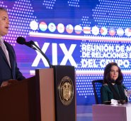 El presidente Iván Duque en la instalación de la XIX Reunión de Ministros de Relaciones Exteriores del Grupo de Lima. Colprensa