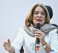 Margarita Cabello Blanco, ministra de Justicia y candidata en la terna para ser procuradora general de la nación. Colprensa