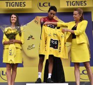 Egan Bernal estuvo en dudas para la edición 2020 debido a un dolor de espalda que tuvo el fin de semana.   AFP