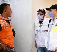 El Secretario de Seguridad de Cucuta, Sergio Martínez Medrano (primero de derecha a izquierda) no se entendió con el alcalde Jairo Yáñez y por eso renunció al cargo Archivo / La Opinión