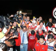 El 20 de diciembre de 2006, el Cúcuta Deportivo ganó el título del torneo Finalización. Archivo