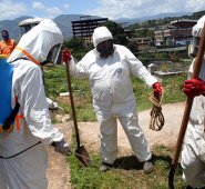 En San Cristóbal habilitarán otro terreno como cementerio. AFP