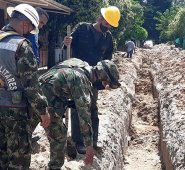Se han removido más de 120 metros cúbicos de relleno. Cortesía
