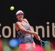 La cucuteña María Camila Osorio, en el Torneo Claro Open Colsanitas 2019. Colprensa