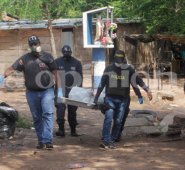 Una comisión conformada por la Policía, la Fiscalía y el Ejército arribó a la escena del crimen para adelantar la inspección judicial. Cristian Herrera