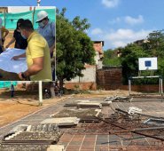 En este espacio abandonado, donde por más de veinte años operó una olla del microtráfico, la Alcaldía construirá un colegio. Ya se dio inicio a los trabajos y se espera que para el próximo año  el colegio esté listo. Cortesía
