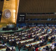 Los líderes de los 193 países integrantes de la ONU ratificarán el lunes una declaración adoptada en julio llena de buenas intenciones, que aboga contra el unilateralismo. Archivo