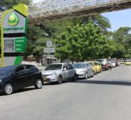 Panorama en la estación de servicio de la calle 26 con avenida 1 del barrio San Rafael. Alfredo Estévez