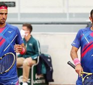 Robert Farah y Juan Sebastián Cabal. Twitter @Fedecoltenis