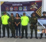 Edith Barbosa, conocida como Camila, fue capturada en febrero de 2019 en La Gabarra. Archivo