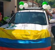 La movilización contó con la vigilancia de la Policía Nacional y el acompañamiento de la 
Defensoría Regional del Pueblo.  Cortesía