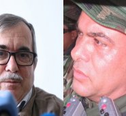 Rodrigo Londoño (Timochenko) y Salvatore Mancuso. Archivo / La Opinión