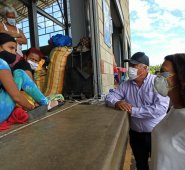 Nancy Patricia Gutiérrez, consejera presidencial para los Derechos Humanos, estuvo ayer en la zona de frontera. Foto Cortesía