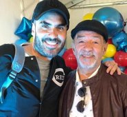 El actor Alfonso Ortiz (derecha) junto a su colega Lincon Palomeque. Tomada de Instagram