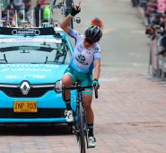 Yeny Colmenares fue la vencedora de la tercera etapa de la Vuelta a Colombia femenina.  Cortesía