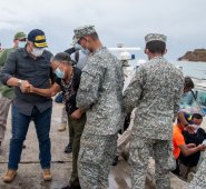 El Gobierno Nacional coordina en San Andrés, con funcionarios de varias entidades, las actividades de apoyo para los afectados en esa isla y también en Providfencia y Santa Catalina. Presidencia