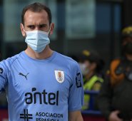 Diego Godín, defensa uruguayo. AFP