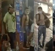 Estos hombres son buscados por las autoridades. Todos son señalados de participar en la agresión y robo dentro de un local por la avenida Los Libertadores con calle 11. Cortesía