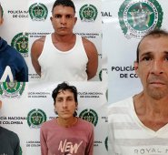 Álvaro Temistocles Hernández, Francisco Antonio Rangel Lemus, Francisco Javier Soler Rivera, Daniller Guillermo Rojas Cañas y Víctor Julio Escobar Pabón. Cortesía