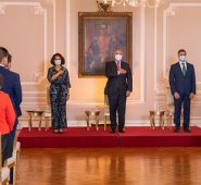 Presidente Iván Duque recibió en la Casa de Nariño al líder opositor Leopoldo López. Colprensa