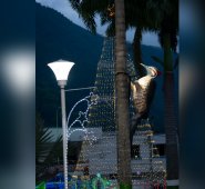 El 7 de diciembre se inauguró el alumbrado navideño en Norte de Santander, que este año resalta el avistamiento de aves, actividad turística del municipio. Cortesía Wilson Ortega
