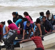 Desde Güiria salen normalmente embarcaciones cargadas con venezolanos que buscan emigrar. Tomada de Twitter