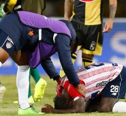 Junior de Barranquilla, a pesar de ganar 1-0 en Chile en la vuelta, cayó eliminado por Coquimbo de Chile en los cuartos de la Sudamericana con un resultado global de 2-2.  AFP