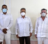 Estos son los tres diputados (de izq. a der.): Emerson Meneses, José Luis Duarte y Luis Otero que conformarán la Mesa Directiva de la Asamblea de Norte de Santander. Cortesía