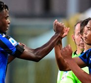 La dupla de Zapata y Muriel es una de las más determinantes de Europa en cuanto a la resolucón de acciones en el arco contrario.   Archivo La Opinión