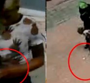 A través de los seguimientos de las cámaras de seguridad, la Policía pudo detener a la mujer de 18 años. Cortesía