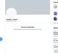 La decisión de Twitter fue tomada dos días después de que partidarios de Trump irrumpieran en el Capitolio de Washington en donde protagonizaron enfrentamientos con los agentes de seguridad y vandalizaron el edificio. AFP