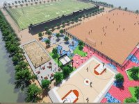 Así será el complejo deportivo que construirá la alcaldía en el barrio Niza. Cortesía/La Opinión