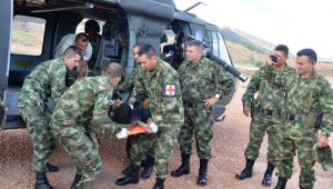 Momento en que el herido llega a Cúcuta para recibir atención médica. Rodrigo Sandoval