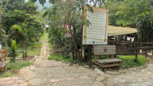 Los visitantes pueden disfrutar de un estanque natural de practicar canopy. Cortesía