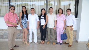 Fernando sánchez, María Fernanda Gómez, Carlos Arturo Conde, Alcalde de Chinácota; Adriana Bautista, Jesmar Mantilla, Nieves Emilse Hernández y Jhon Jairo Leal. Rodrigo Sandoval