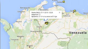 Este fue el epicentro del sismo, sector Lagunillas en Mérida. Google Maps