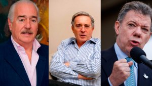 Andrés Pastrana (1998-2002) y Álvaro Uribe (2002-2006 y 2006-2010) y Juan Manuel Santos (2010-2014, reelecto en 2014). Archivo