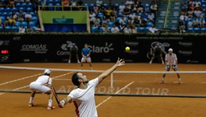 Los colombianos Juan Sebastián Cabal y Robert Farah. Archivo