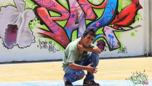 Jeider Sánchez León ha recorrido el territorio nortesantandereano llevando sus trazos y su arte. Durante los últimos cuatro años ha liderado el Festival Atacarte. Cortesía