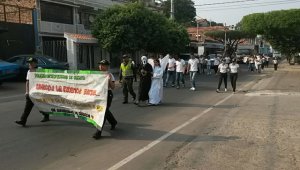 Esta manifestación por la vida se cumplió con el apoyo de la Policía de Cúcuta y de asociaciones de mujeres, jóvenes y adultos mayores. Cortesía
