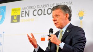 Santos recalcó que la campaña de ahorro se aplicará hasta que termine el fenómeno de 'El Niño'. Colprensa