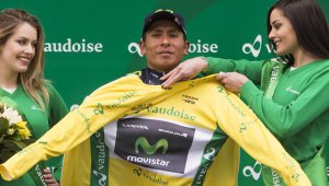 Nairo Quintana mantuvo el liderato tras disputarse la cuarta etapa del Tour de Romandía. AP