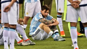 Lionel Messi falló un penal. AFP