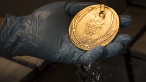 El modelo de la elaboración de las medallas olímpicas fue definido por la organización de las justas deportivas. AFP